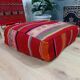 Handmade Berber pouf in wool 60 X 60 X 20 CM