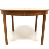 Scandinavian walnut dining table, Sweden, 1960s