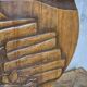 Vintage carved wooden wall plaque, sculptural relief, Czechoslovakia, mid-20th century, 47 cm