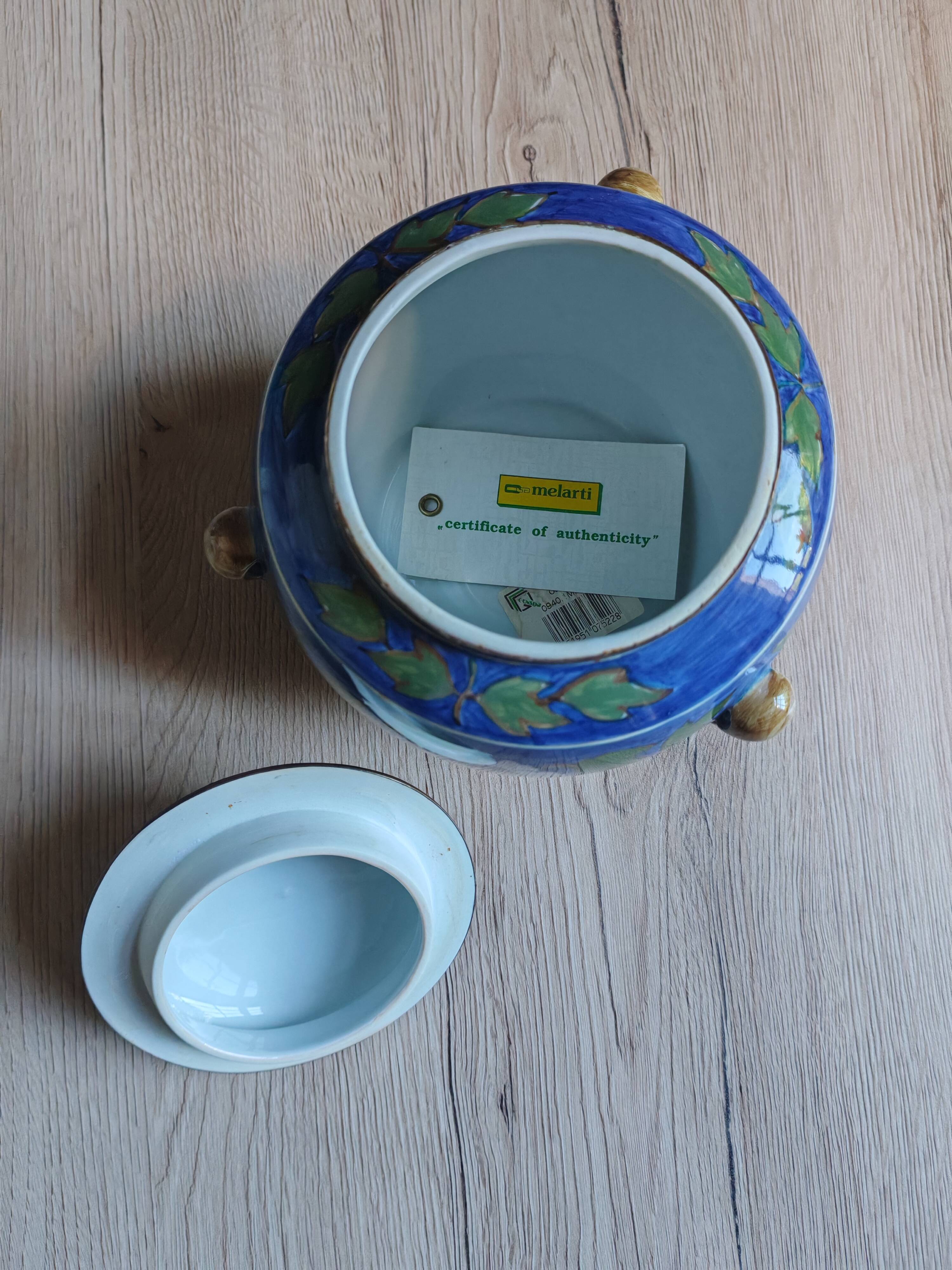 Mélarti Porcelain Vase with Lid - Hand-Painted Covered Pot