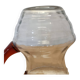 Vintage Design Water Carafe With Amber Glass, 1930/50s