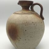 Pyrite stoneware ball pitcher signed Jean-Pierre Prudhomme