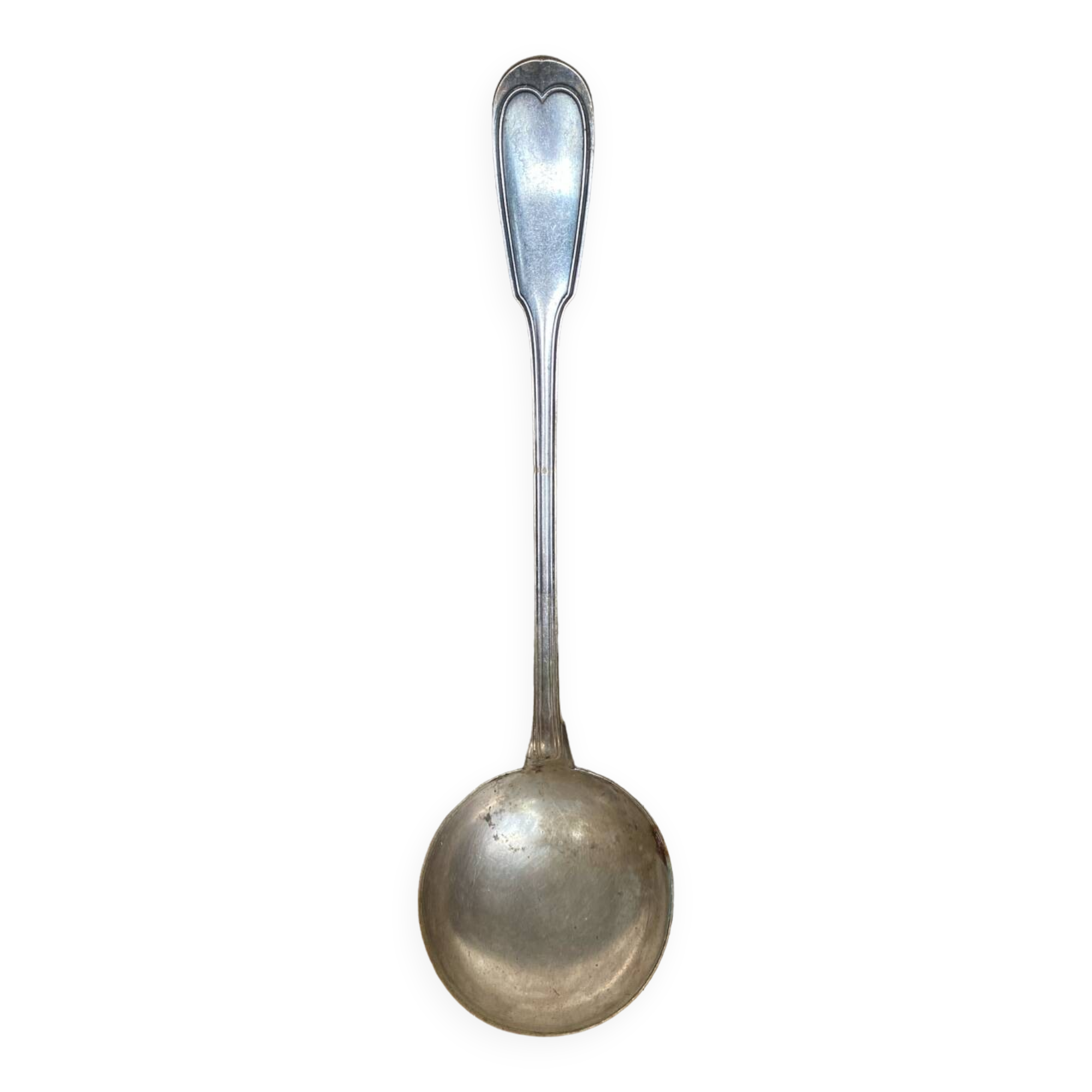 Old christofle goldsmith ladle silver metal #b343