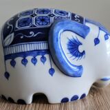 Elephant piggy bank to break in Thai ceramic