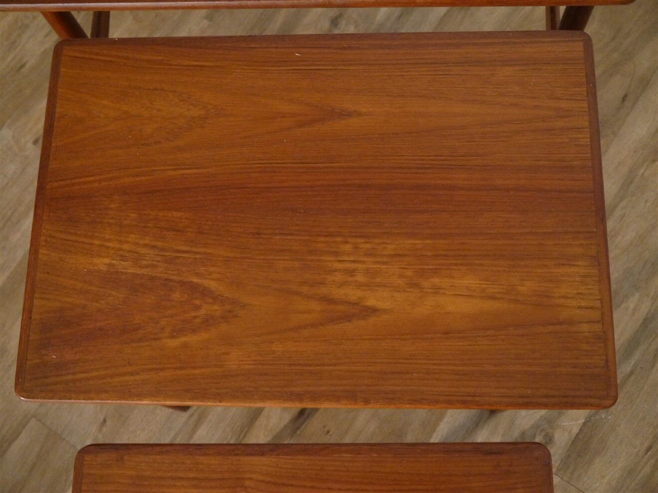 Danish teak trundle tables 1960