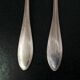 Old silver metal cutlery set 12 forks and 12 tablespoons