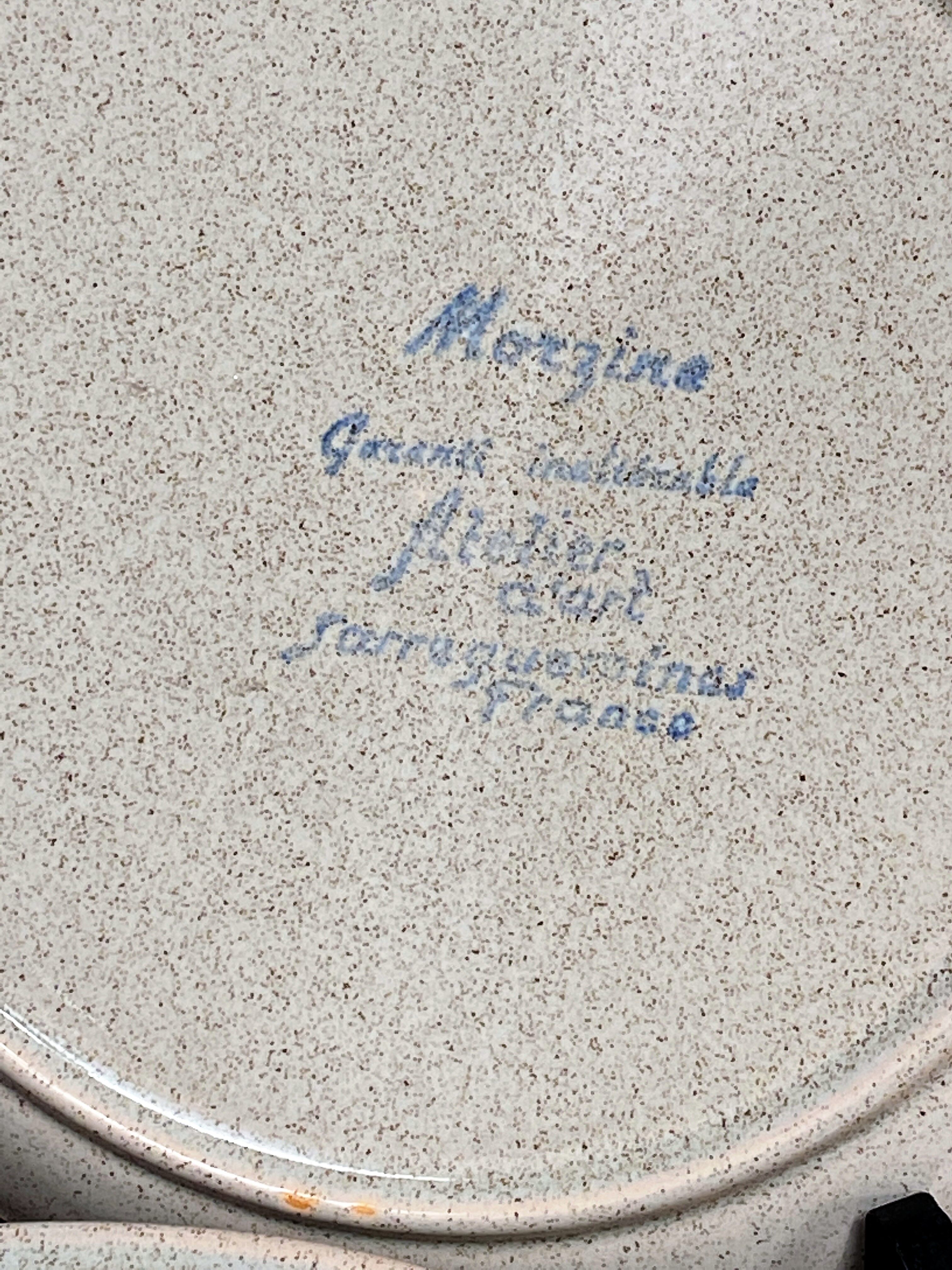6 dessert plates Sarreguemines Morzine