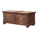 Antique Folk Art Painted bridal chest 1854