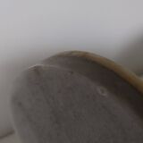 Pair of marble and onyx bookends, geometric design, Art Deco style.