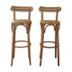 Wooden bar stools and cane