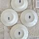 4 vintage soup plates iron earth Saint-Amand - Jane model