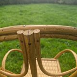 Paire de fauteuils en rotin