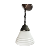 Original Philips Phililite Glass and Copper Pendant, 1930s