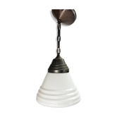 Original Philips Phililite Glass and Copper Pendant, 1930s
