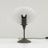 Glass table lamp by VeArt, Italy 1980s.