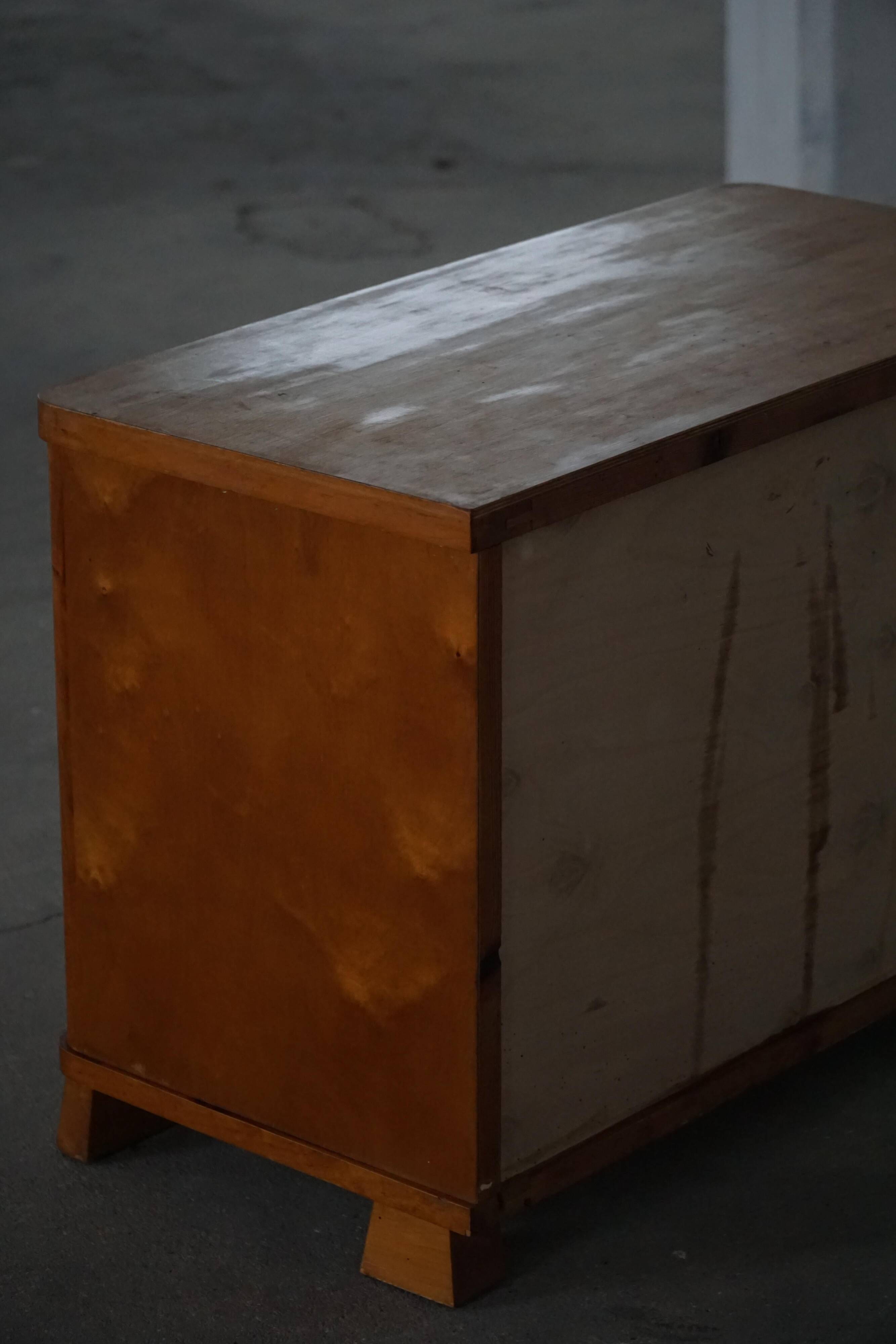 Scandinavian functionalism / Art Deco, Birch chest of drawers, 1930s–40s