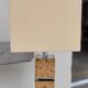 Lampe de bureau design en liège 1970s