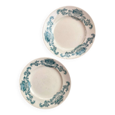 2 assiettes à dessert Longchamp