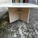 Travertine coffee table