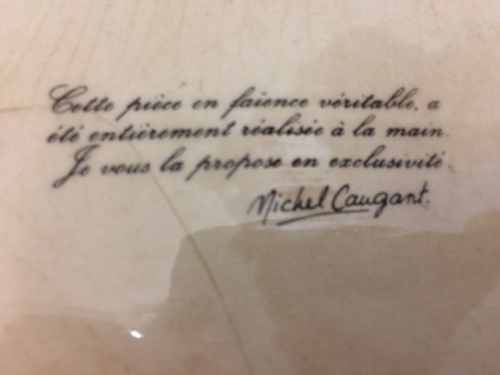 Michel Caugant earthenware deer terrine