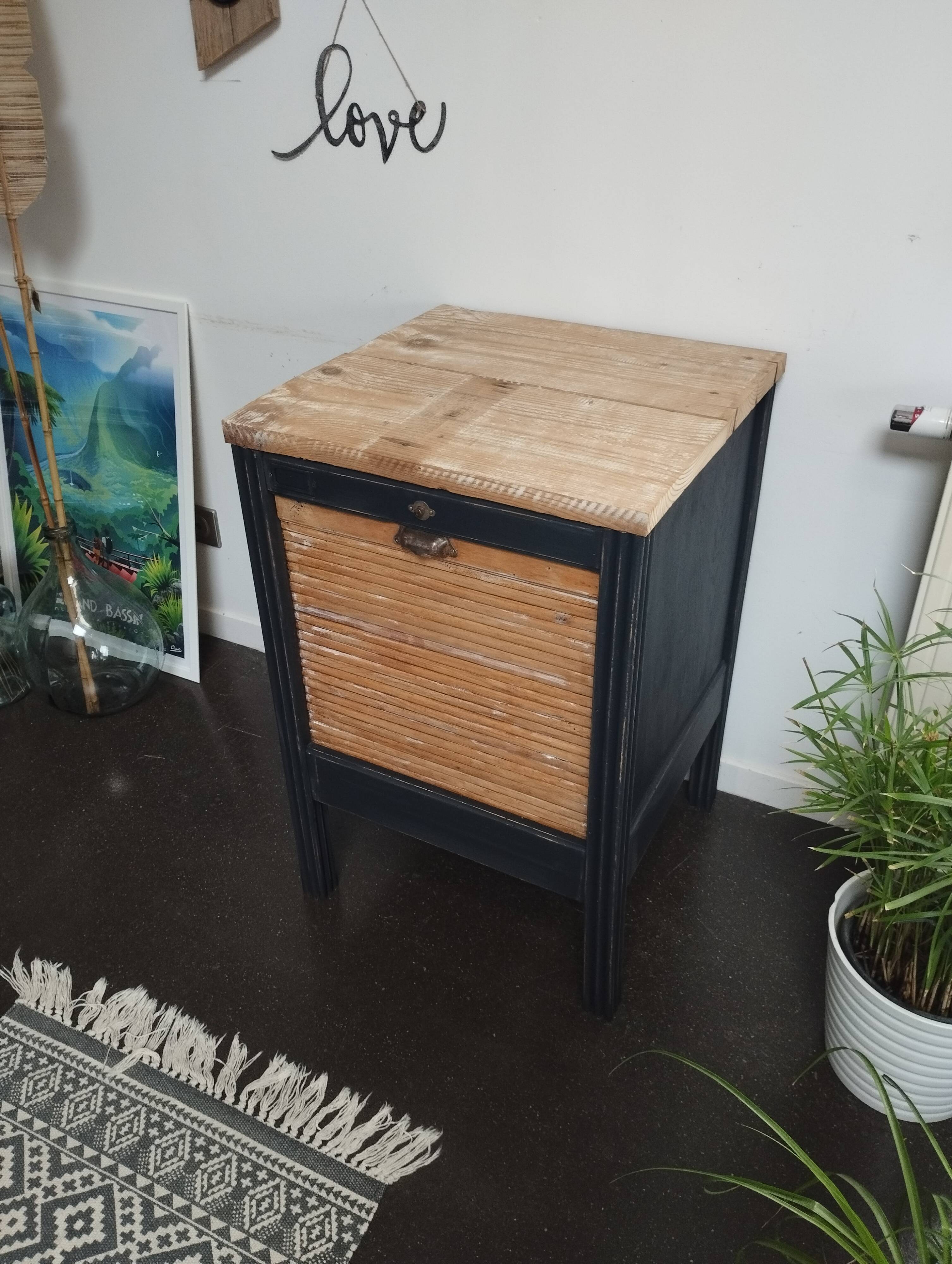 Small vintage file cabinet