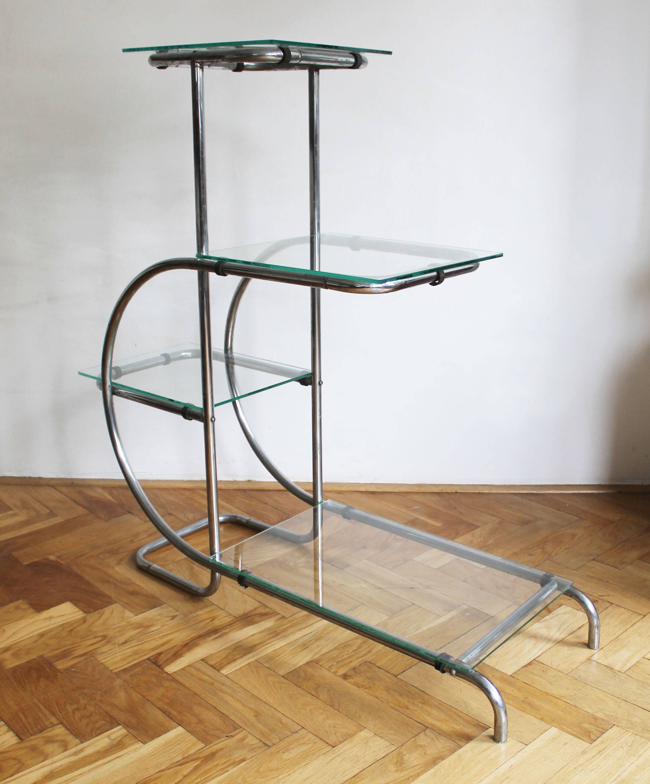 1930's Bauhaus Tubular Flower Stand