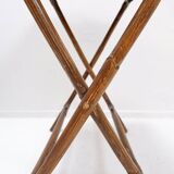 Mid-century colonial style bamboo folding table