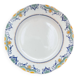 Sarreguemines plate on foot