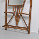 Coat rack bamboo cloakroom 1950