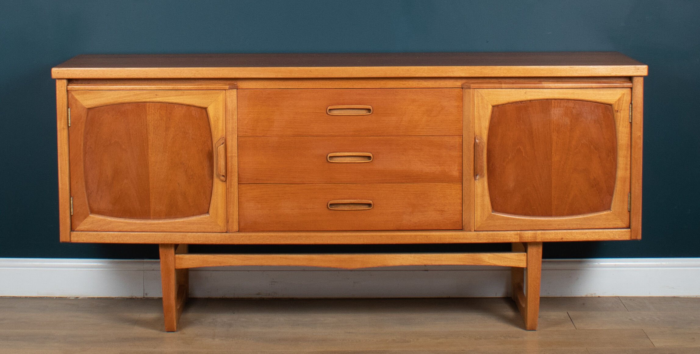 Retro Teak 1960s Jentique Sideboard On Sledge Legs