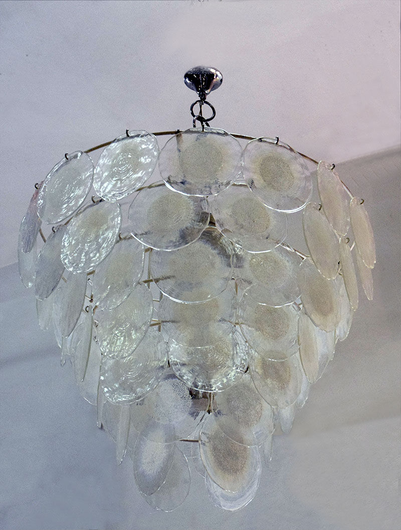 Glass chandelier