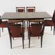 Table and 6 chairs for the dining room of the '70s