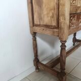 Antique Spanish hand-carved console table