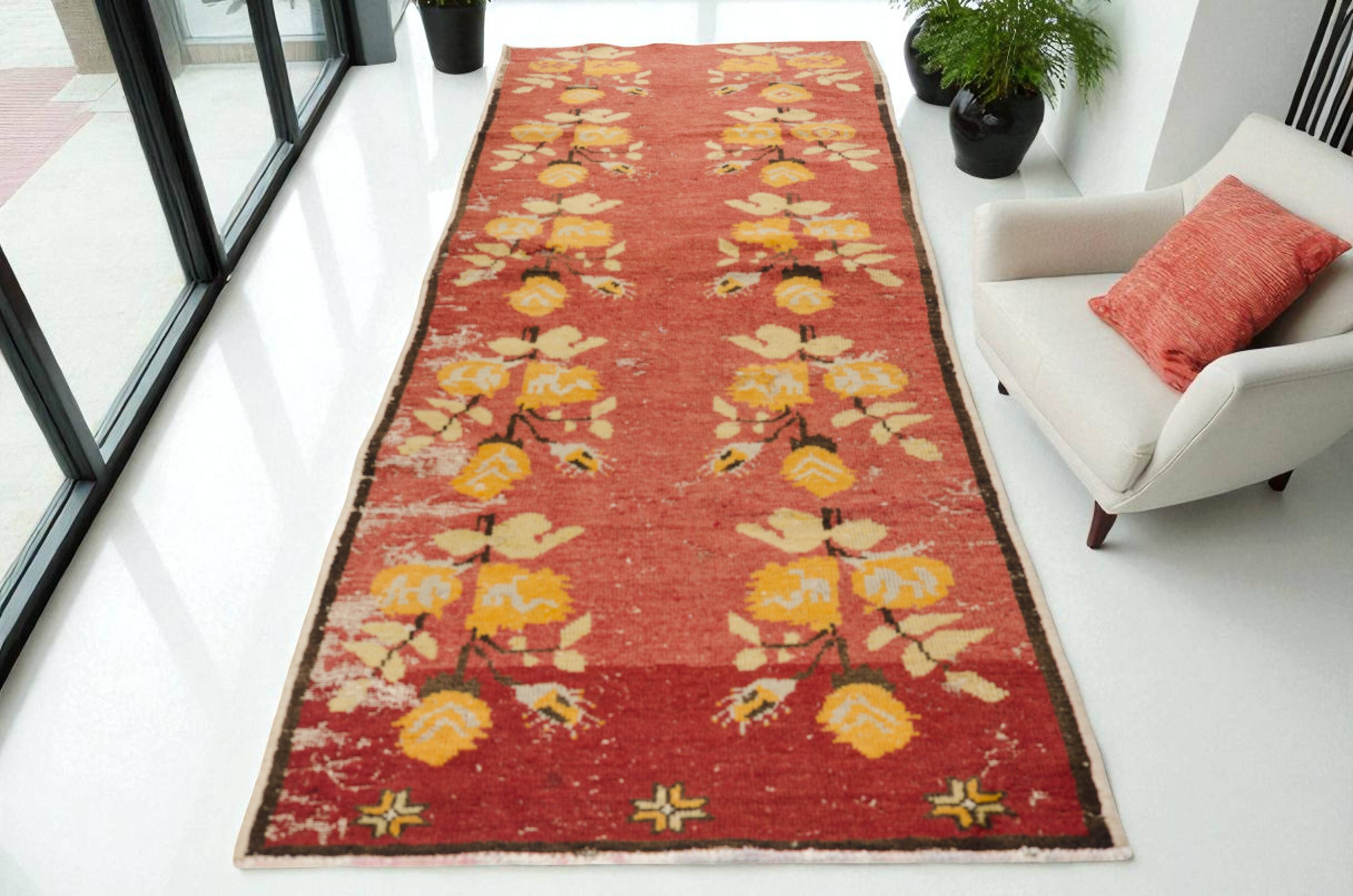 Turkish Vintage Mini Runner Rug sku 1049