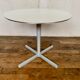 Table basse vintage guéridon rond  piétement étoile en fonte d'aluminium année 1980