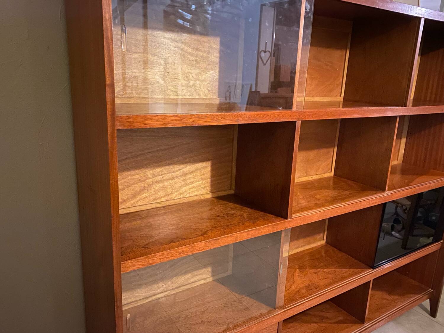 Vintage teak bookcase