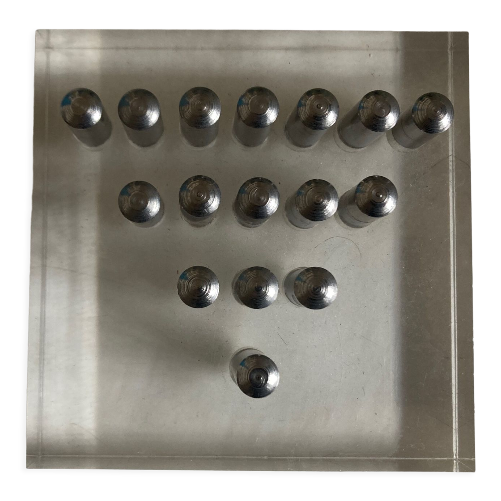 Space age solitaire game in plexiglass 1970