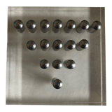 Space age solitaire game in plexiglass 1970