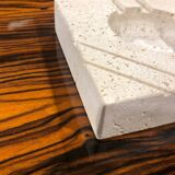 Cendrier en travertin Cerri Nestore Italy 1980