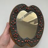 Mirror wall the vintage oriental style, 22x19 cm