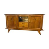 Oak buffet compass feet