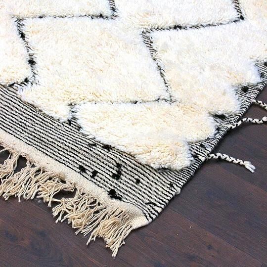 Berber carpet Beni Ouarain zigzag 160 X 255 cm