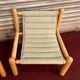 Pair of 1970s/80s armchairs in natural wood