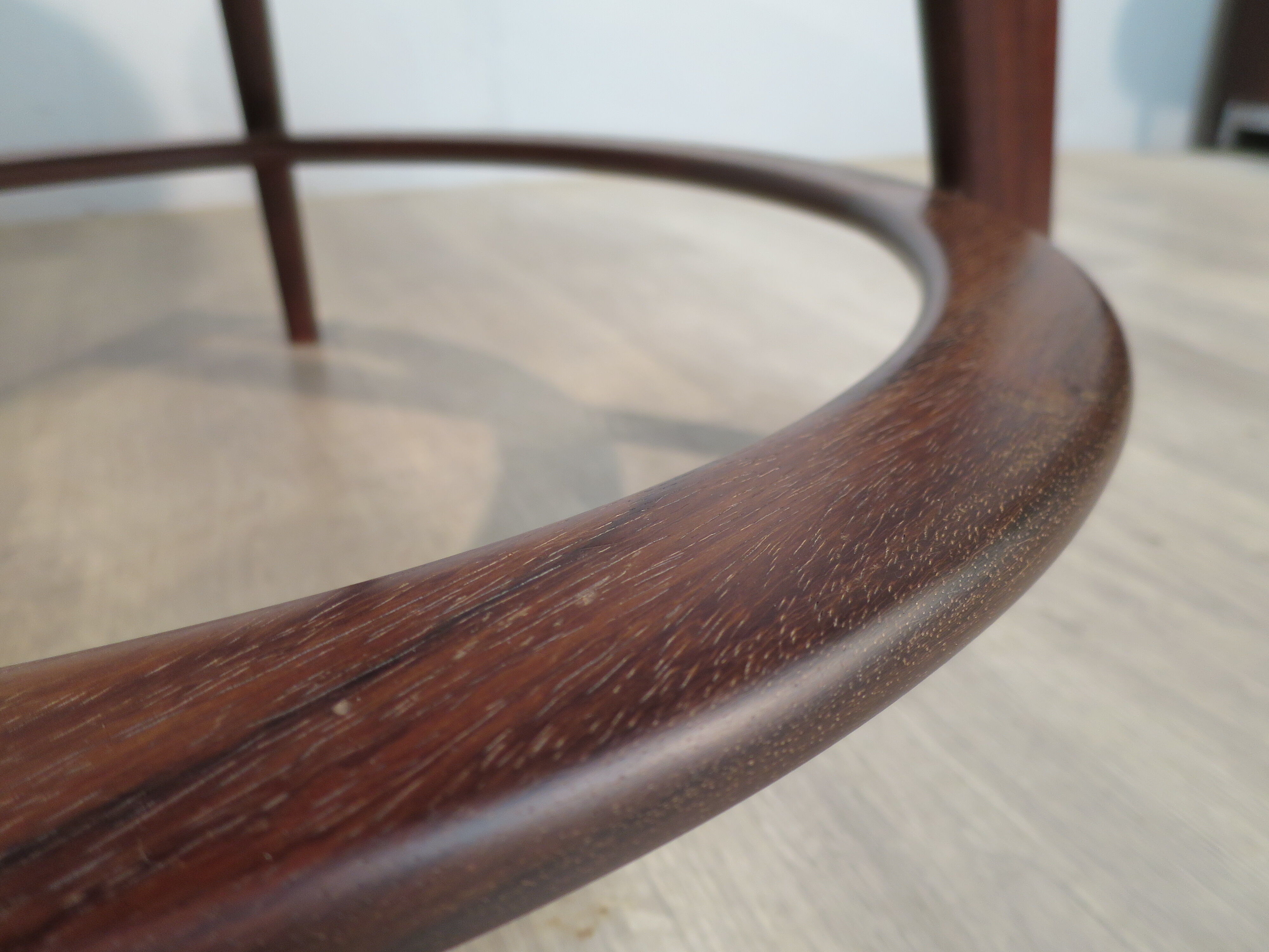 Table basse en palissandre art déco