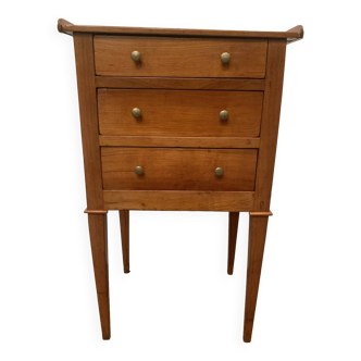 Small chest of drawers between two cherry wood has three drawers XIX century
