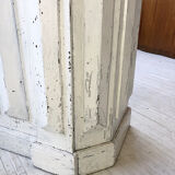 White patina and zinc counter