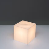Plexi cubic lamp, Harco Loor, 80s, Netherlands
