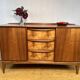 Mid century retro vintage teak burr walnut classic design McIntosh Sideboar