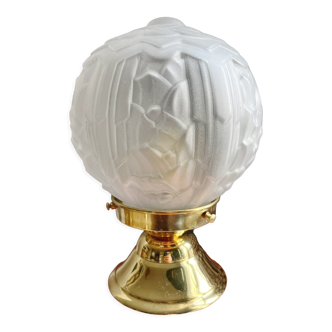 Art deco style globe table lamp