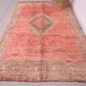 Peach Vintage Moroccan Rug 166 x 277 cm - Berber Wool Rug - Handmade Rug